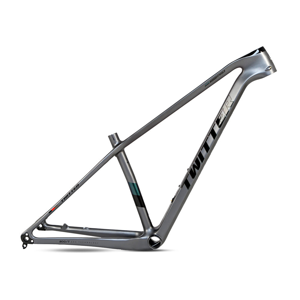 TWITTER WARRIOR Pro Carbon MTB Frame – T900 Mix, 29"/27.5", Thru axle +Lever, Gloss+UV Decals